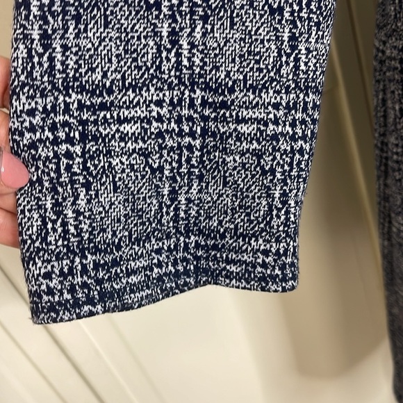 41 Hawthorn Knit A-Line Navy Stretch Size XL Navy Blue/White Pockets Long Sleeve - Picture 5 of 14